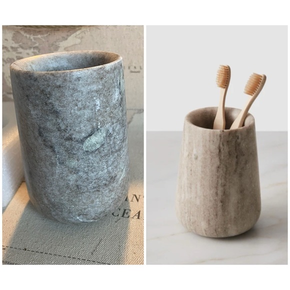 🆕NIB The Citizenry RIYA Marble Toothbrush Holder (open box/flaw) - Picture 1 of 7